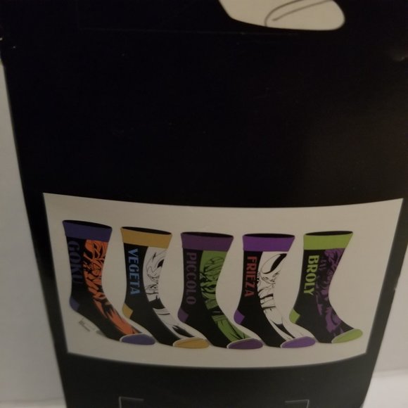 DragonballZ Character Crew Socks - 5 pack - Picture 2 of 9